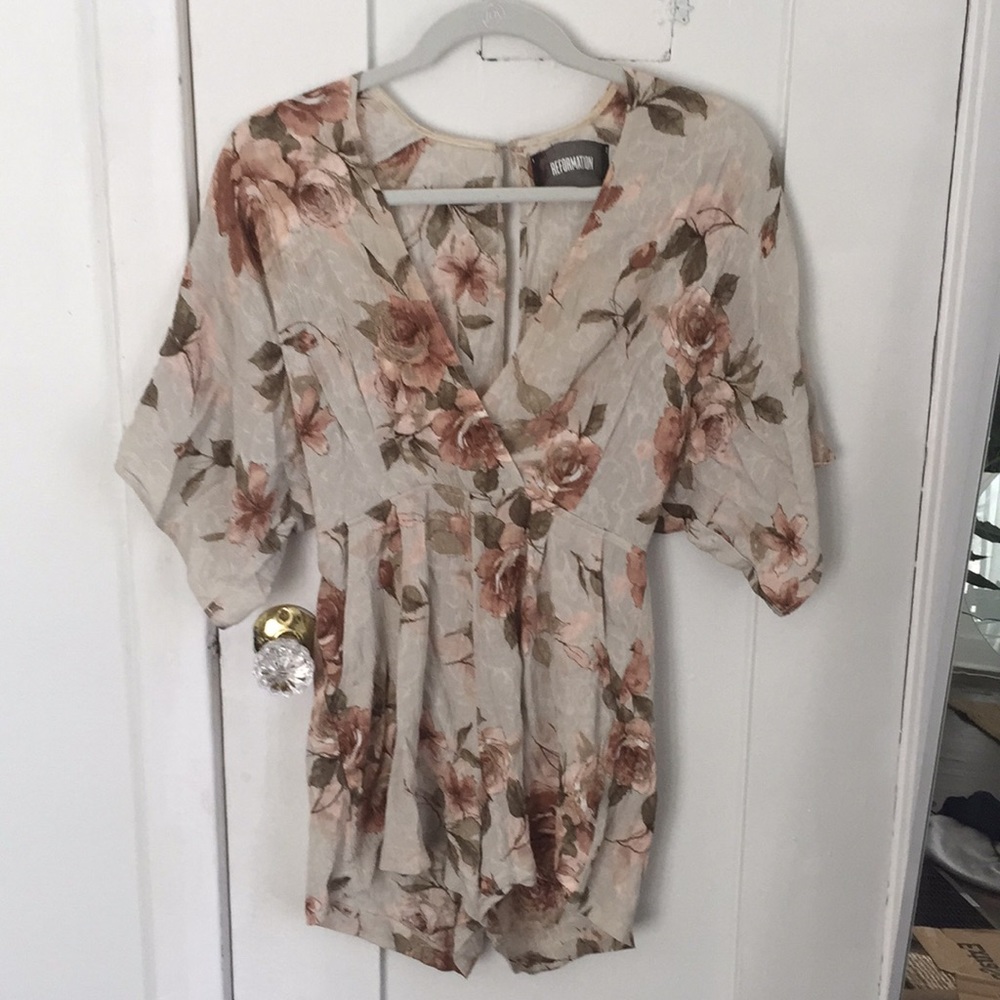 Reformation floral romper